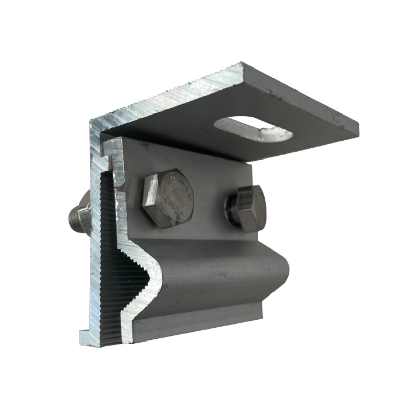 Aluminum Solar PV Panel Mounting Tile Clamp Vertical Lock Edge Fixtures for Solar Mounting System