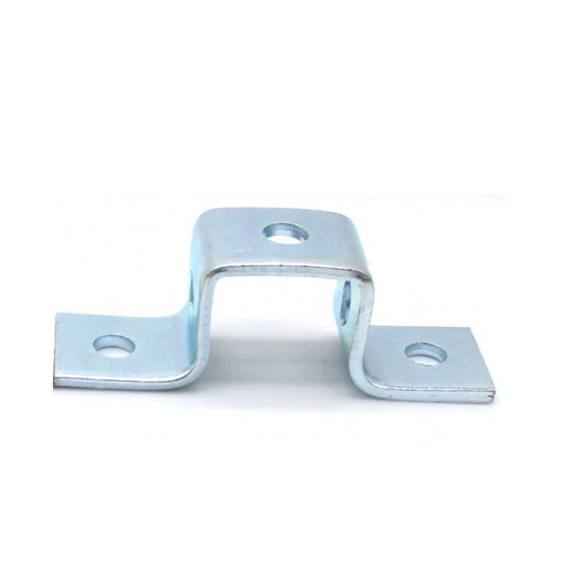 Custom U-Shaped Fitting Bracket Steel Square Post Base Connector Electro-Galvanized Steel Connector Brackets for Strut Channel - China PV Accessories Fastener and Stainless Steel