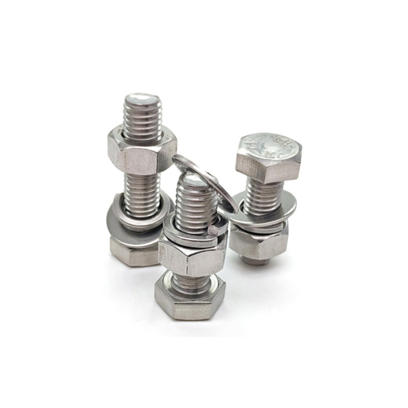 Standard Ss 316 304 Hex Bolts,Nuts Flat Washer And Spring Washer Kit With Different Sizes For Sale