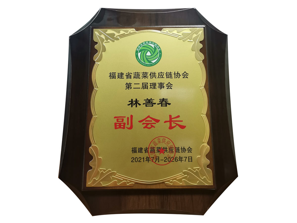 2021-2026福建省蔬菜供應鏈協會-第二屆理事會-副會長