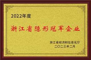 2022年度浙江省隱形冠軍