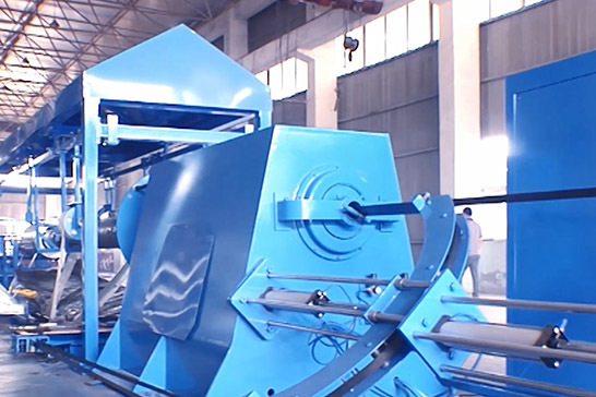 Composite material electric (light) pole intelligent production line