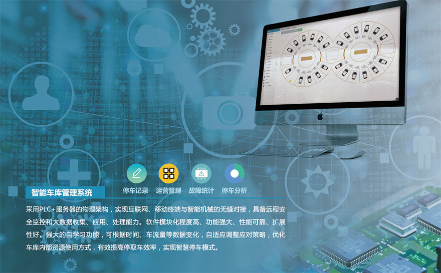 智能停车管理系统采用PLC+server架构实现智慧城市各个终端的无缝连接实现智慧停车模式。