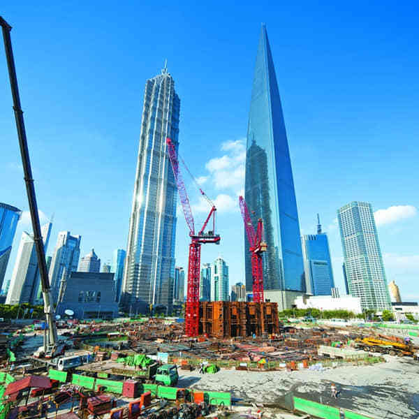 Construction of Main Building above ground in September 2010