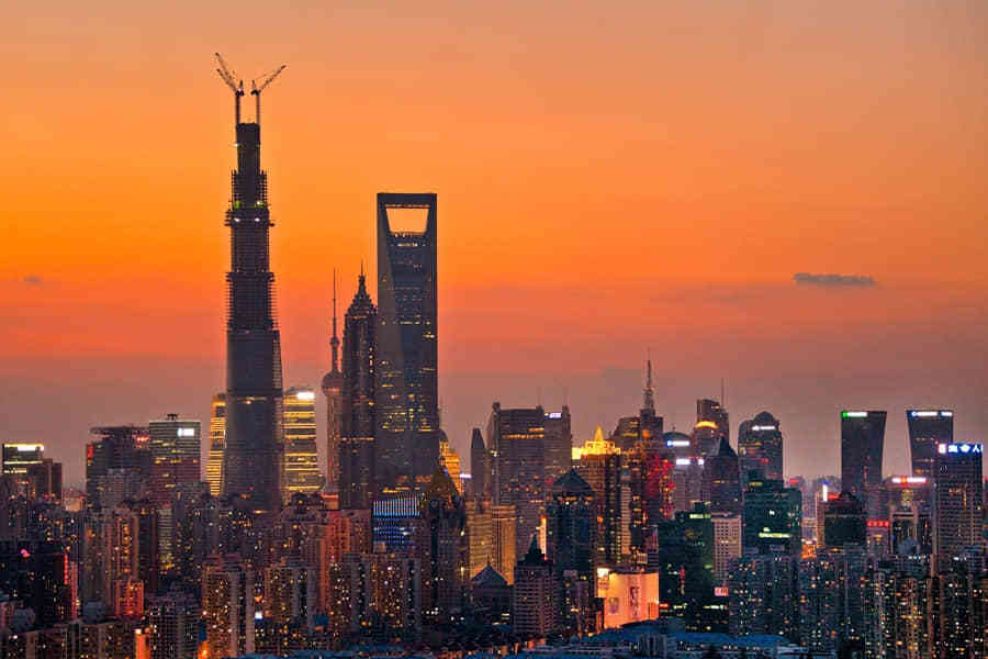 Shanghai Tower under construction
