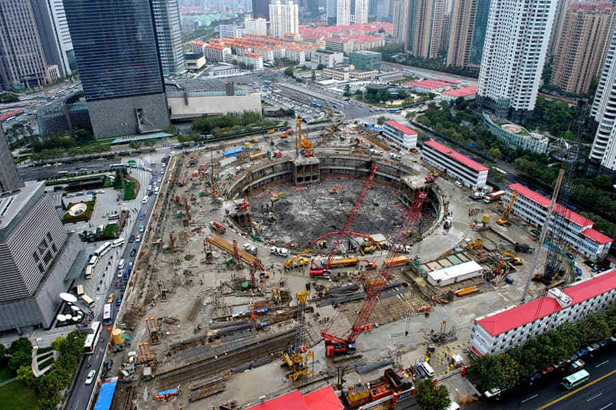 2009年11月 主楼开挖施工现场 2009年11月 主楼开挖施工现场