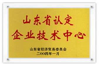 Shandong Province recognized enterprise technology center