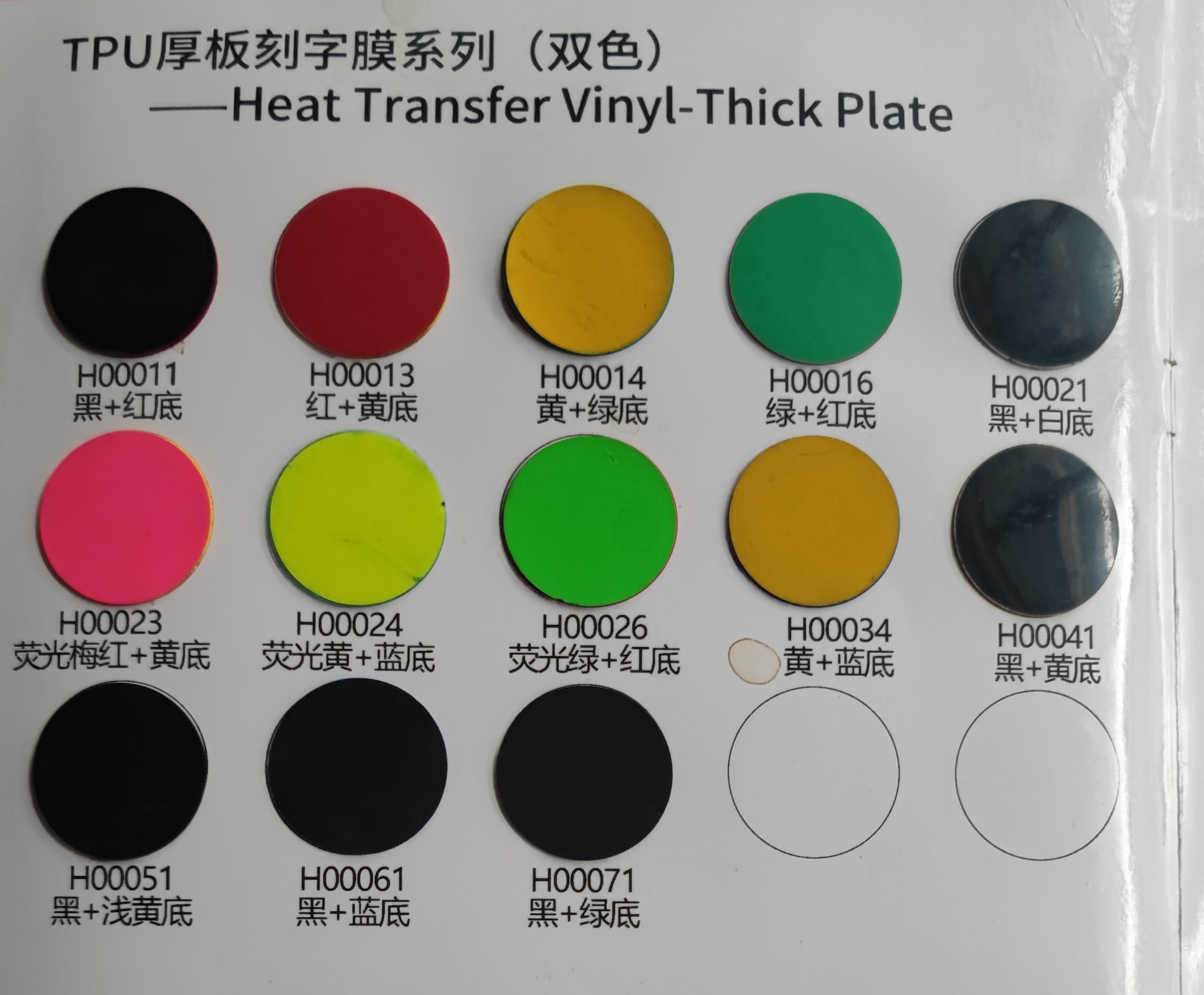 Heat Transfer Vinyl-Thick Plate