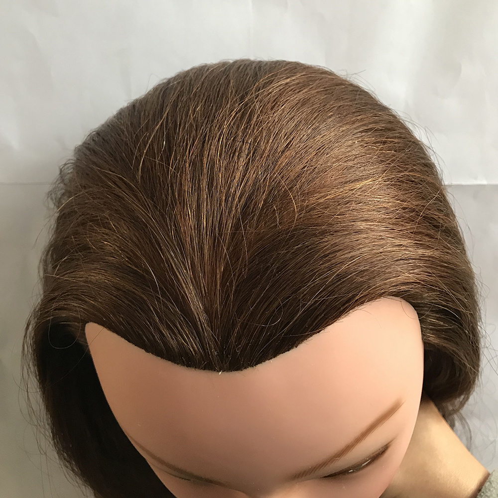 human hair traning head light color