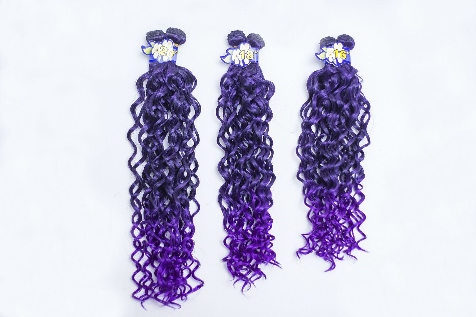 Spanish wave 6pcs T1bpurple