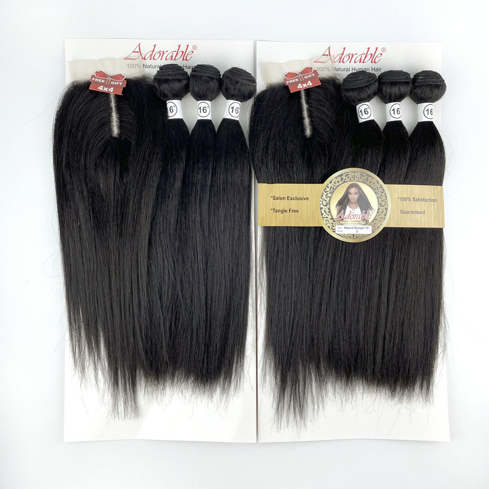 Natural straight 3+1