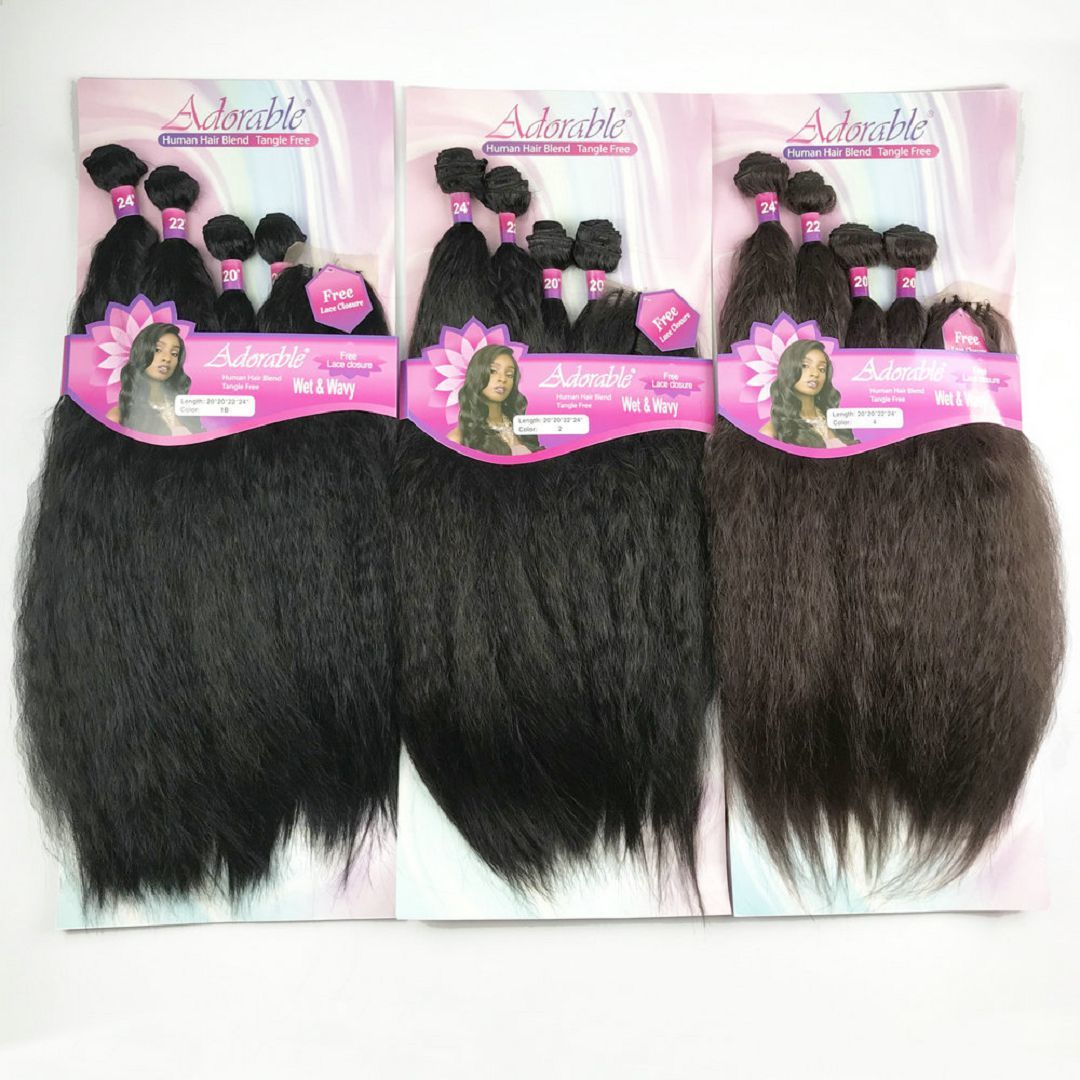 Wet wavy 4pcs