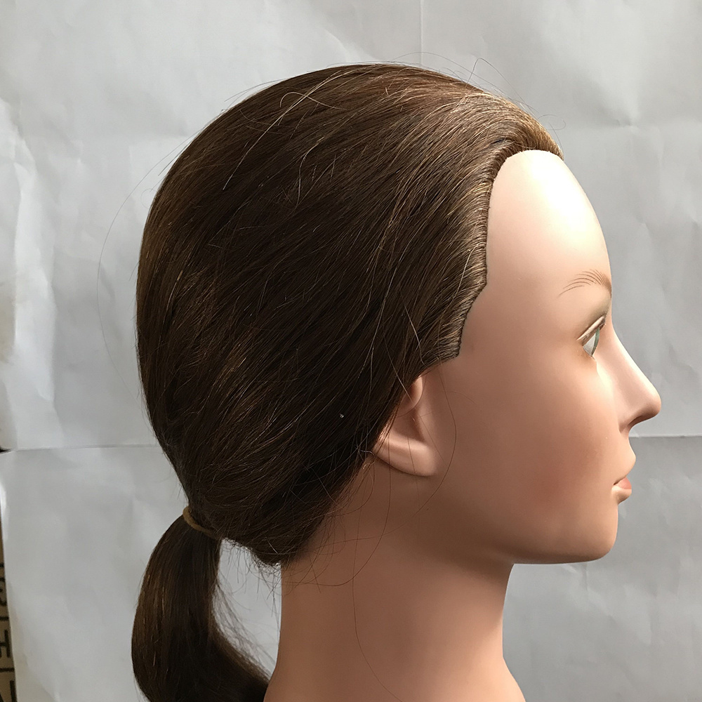 human hair traning head light color