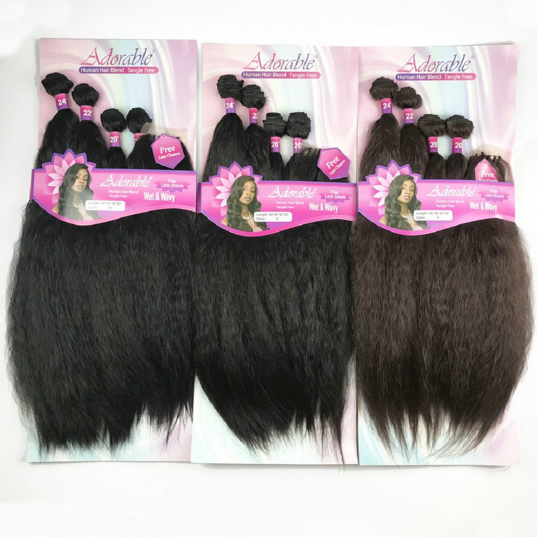 Wet wavy 4pcs