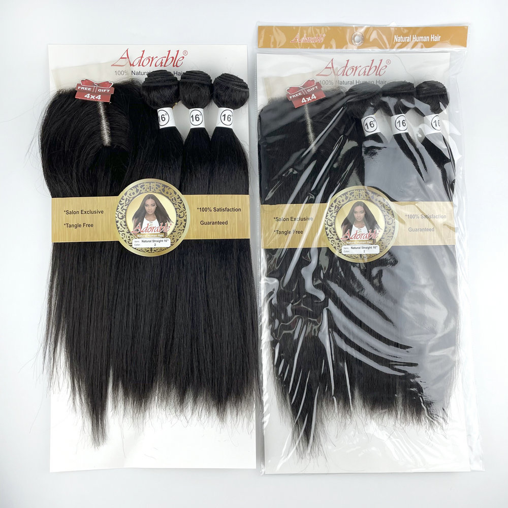 Natural straight 3+1
