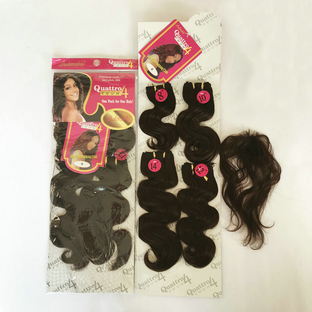 QUATTRO INDIAN CURL 4pcs