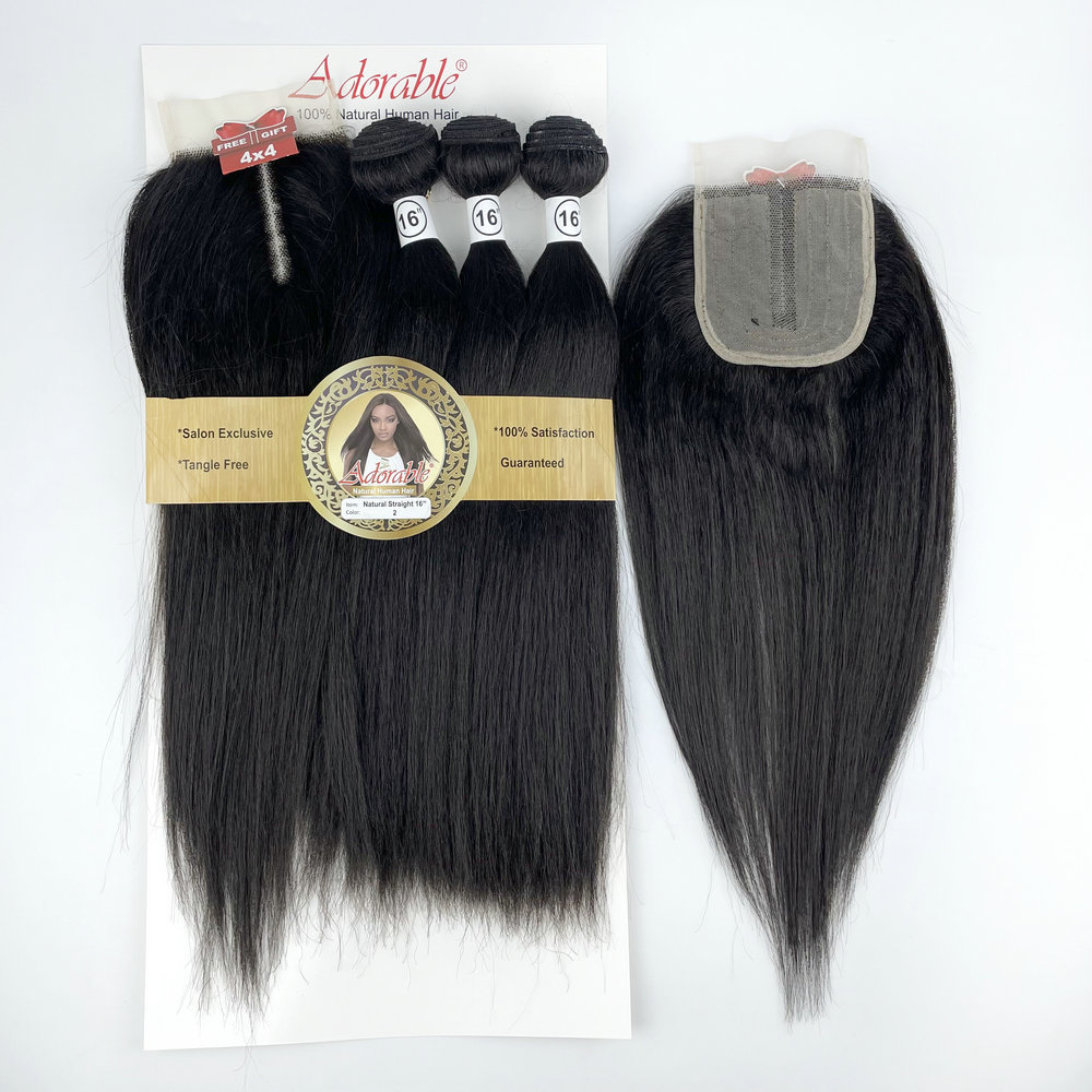 Natural straight 3+1