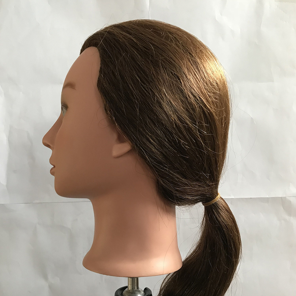 human hair traning head light color