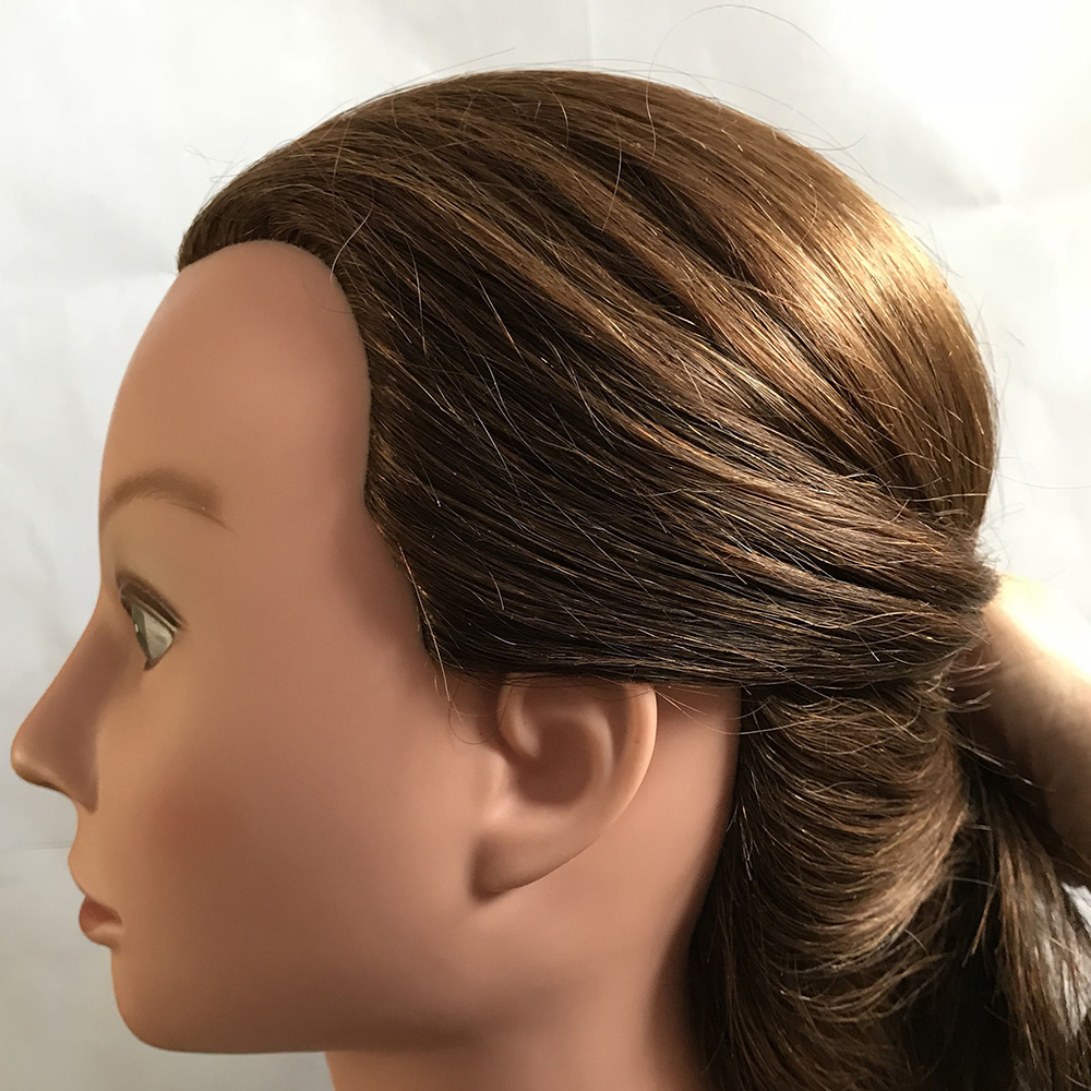 human hair traning head light color