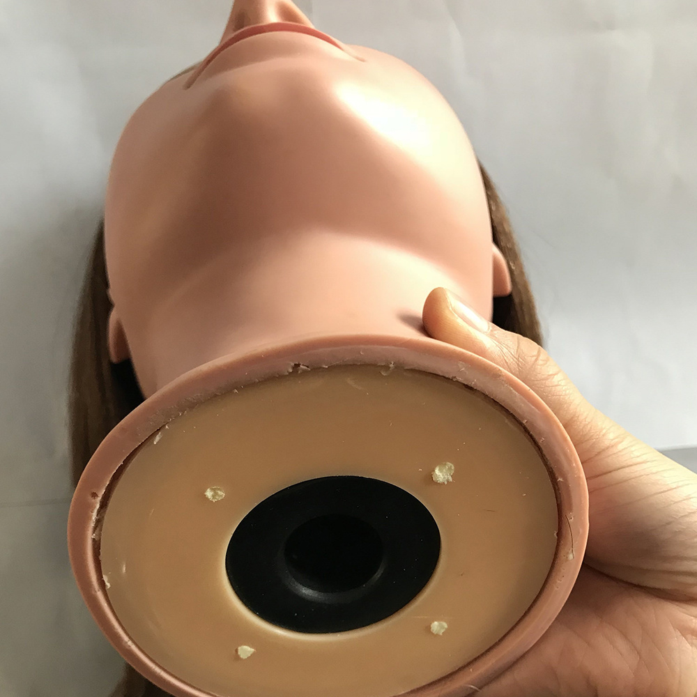 human hair traning head light color