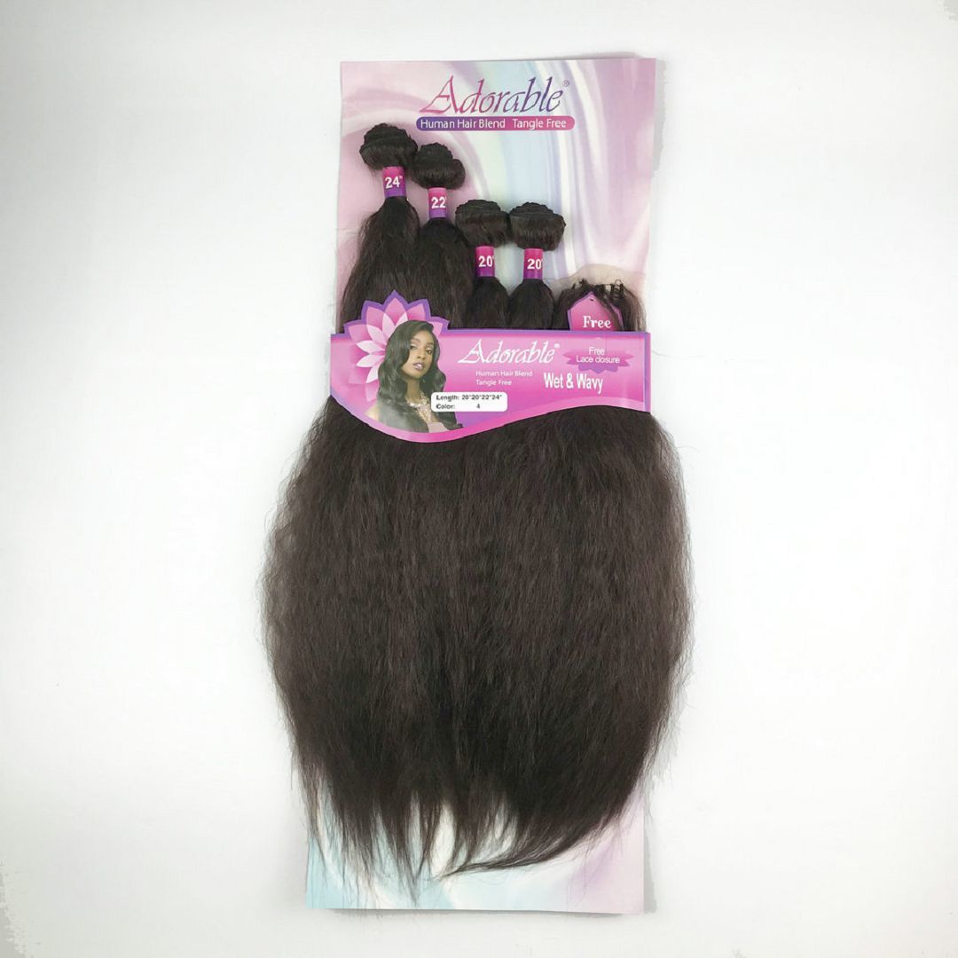 Wet wavy 4pcs