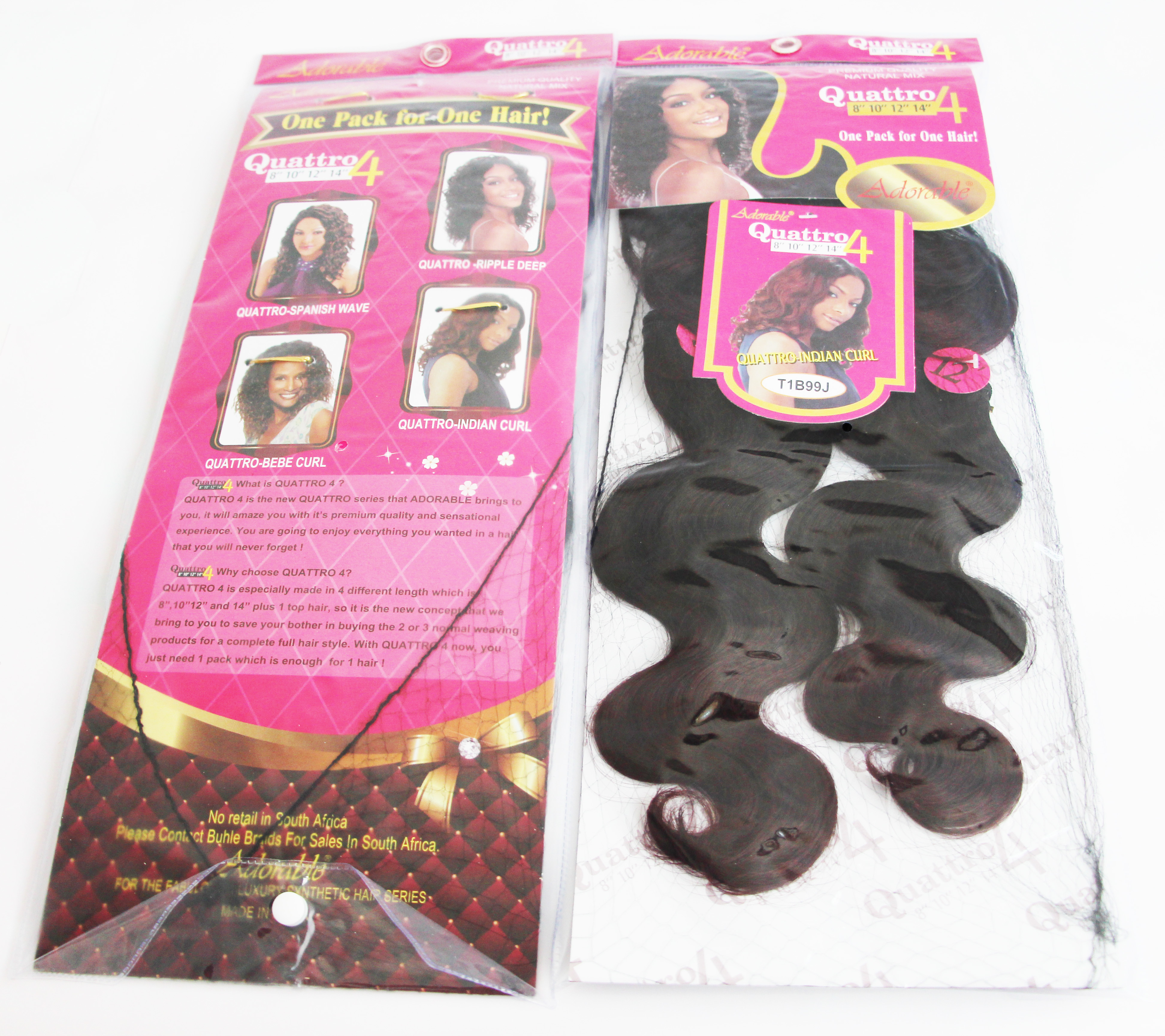 QUATTRO INDIAN CURL 4pcs
