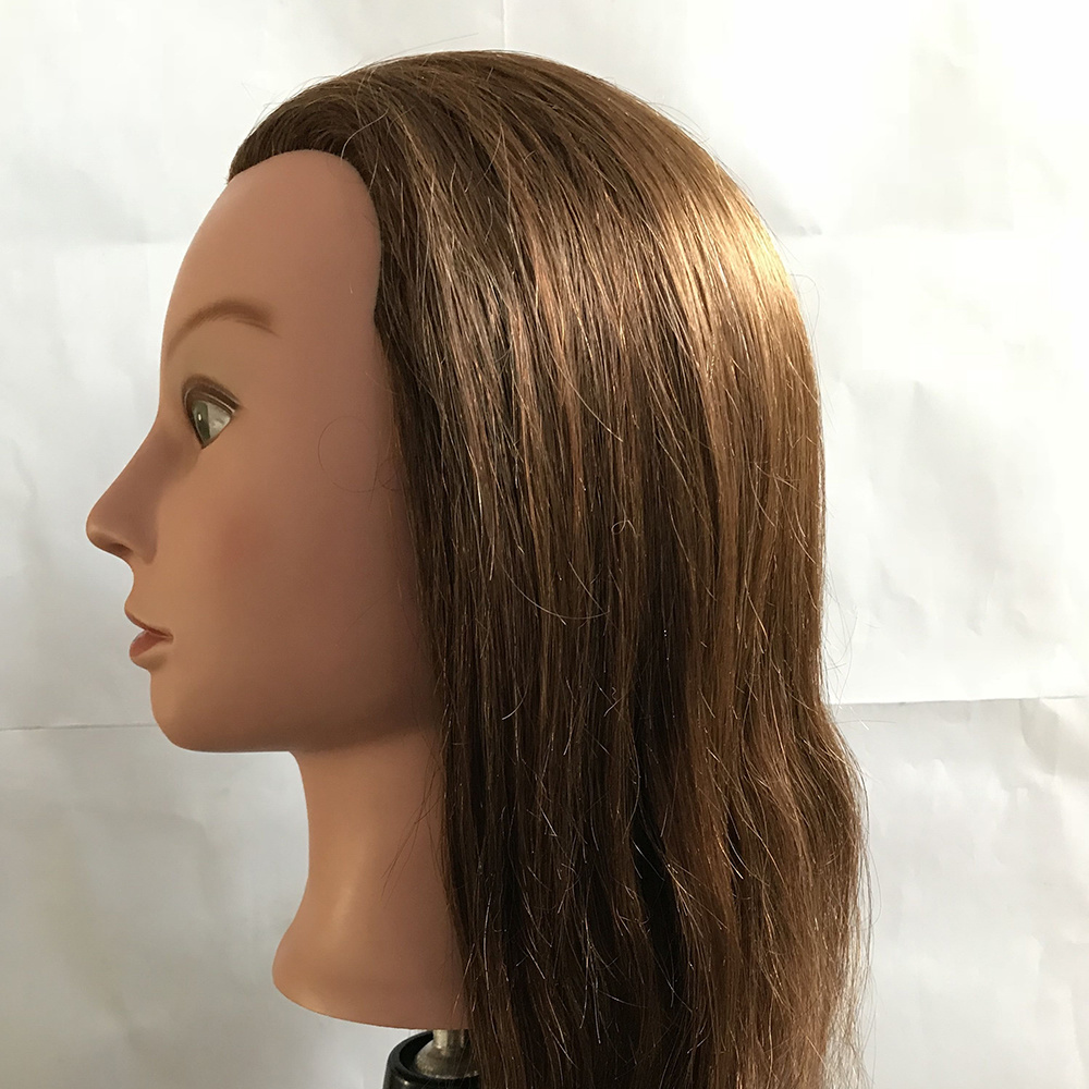 human hair traning head light color