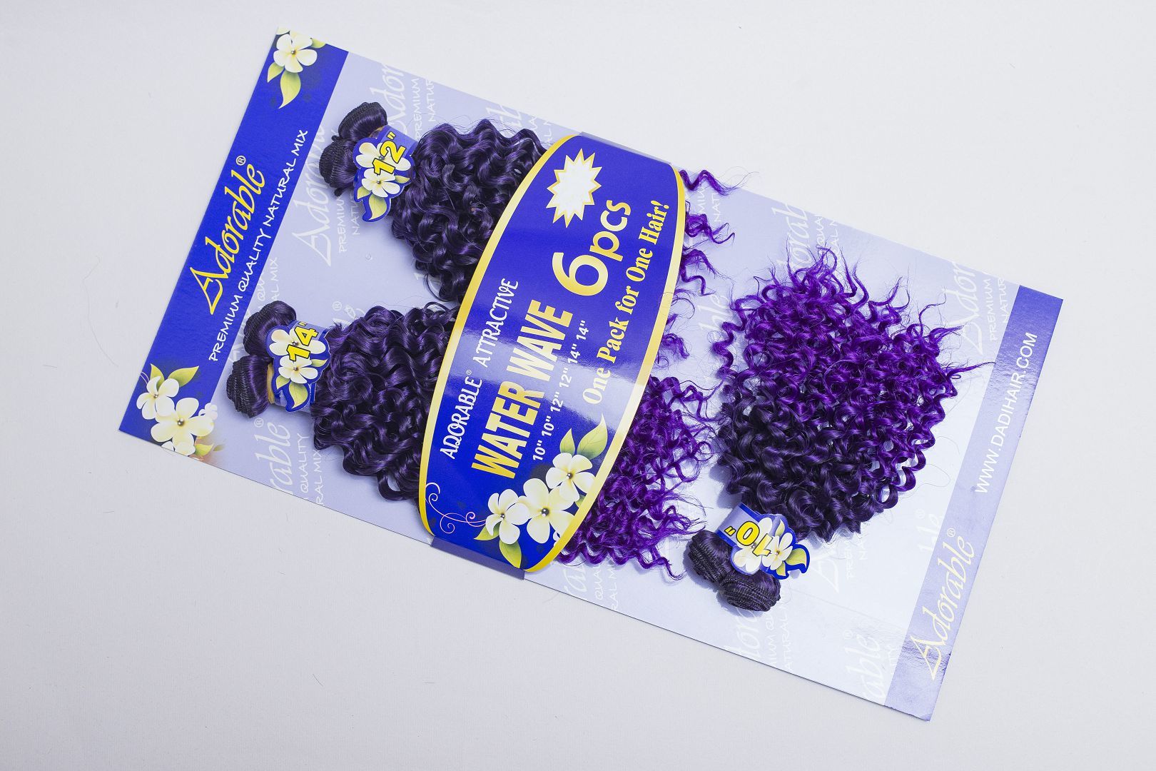 Water wave 6pcs 10-14 T1BPURPLE
