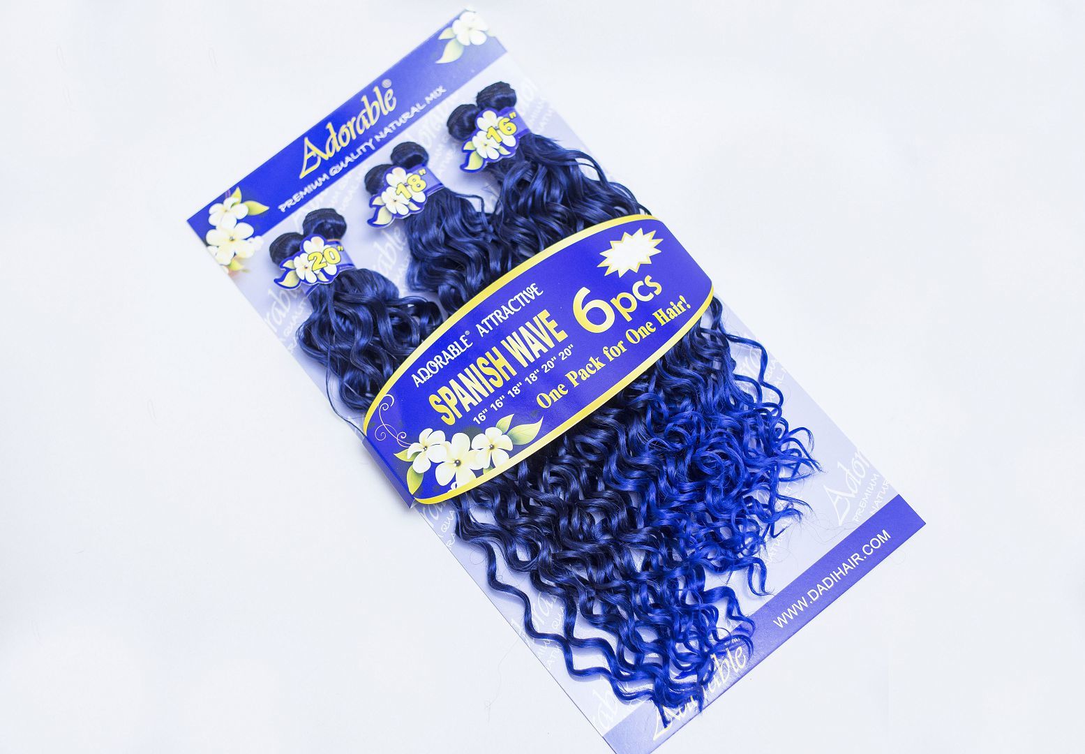 Spanish wave 6pcs t1bblue