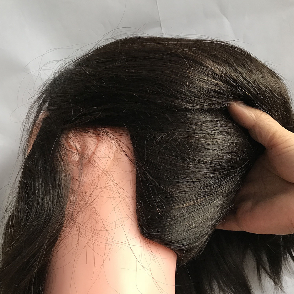 human hair traning head with beard