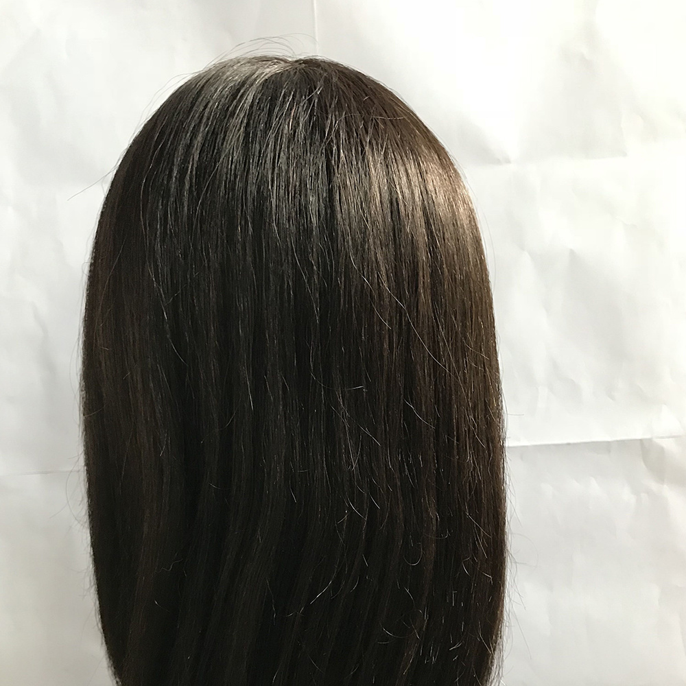 human hair traning head natural color