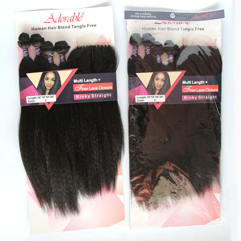 Kinky straight    4PCS