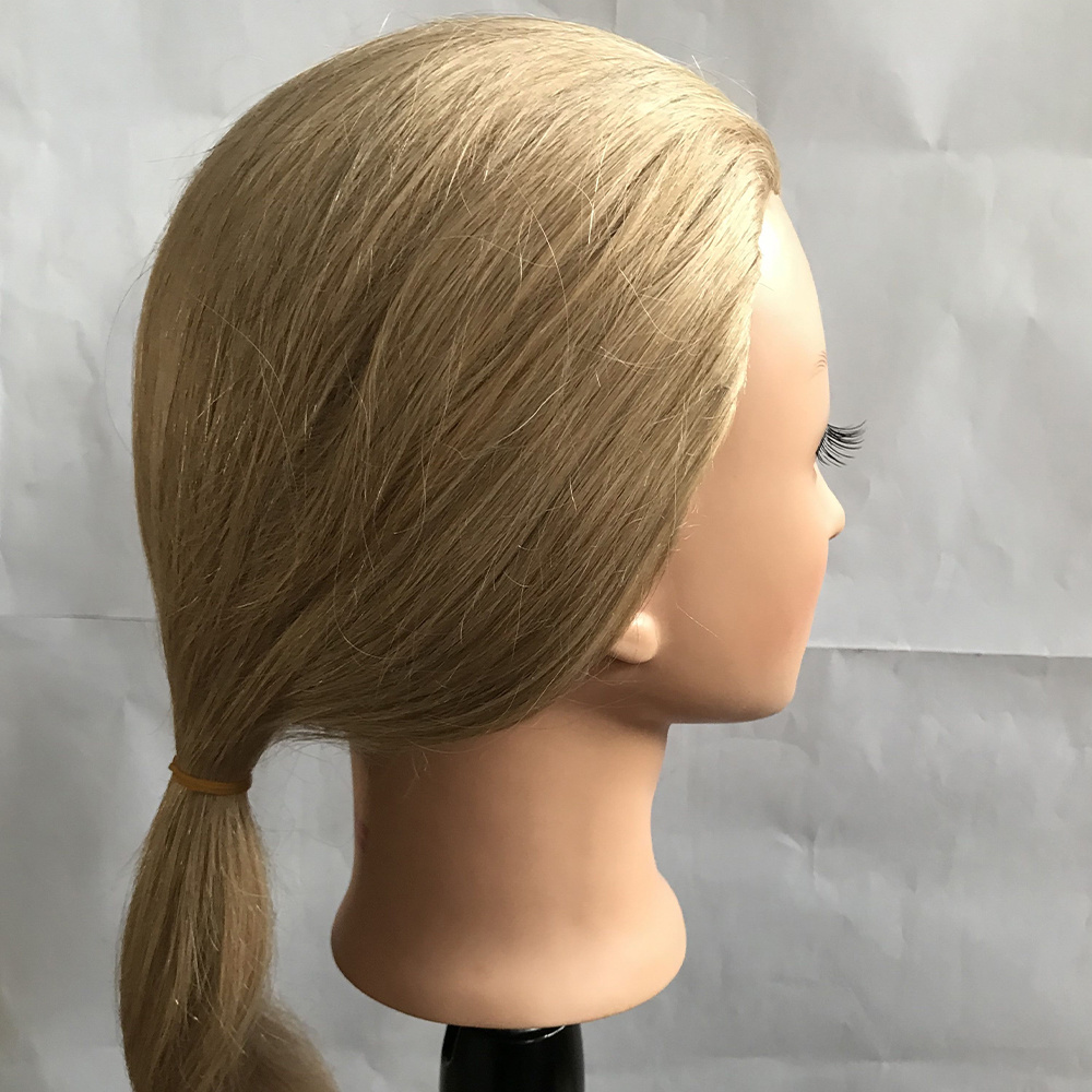 human hair traning head with eye lash 27#