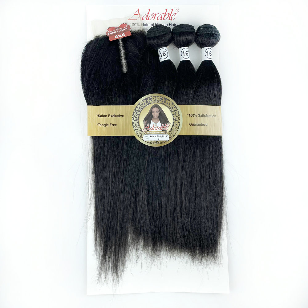 Natural straight 3+1
