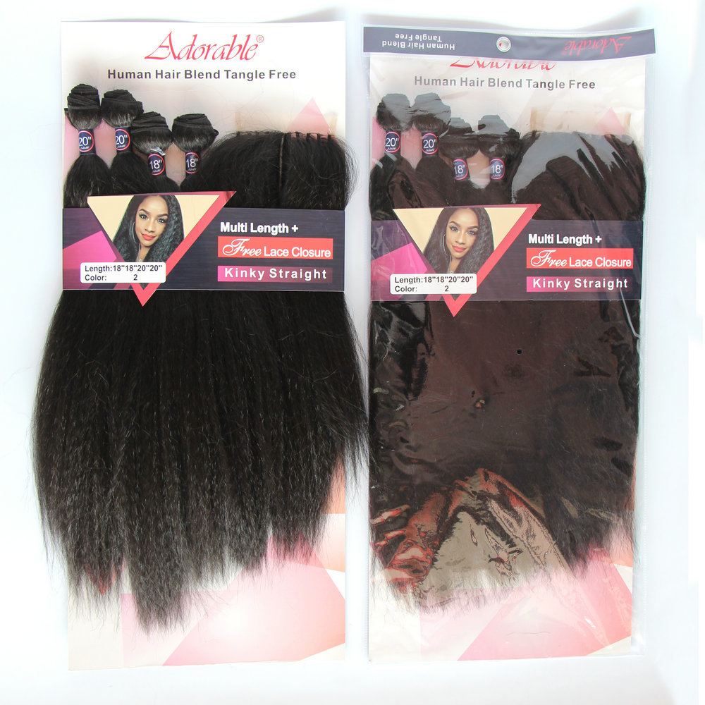 Kinky straight    4PCS