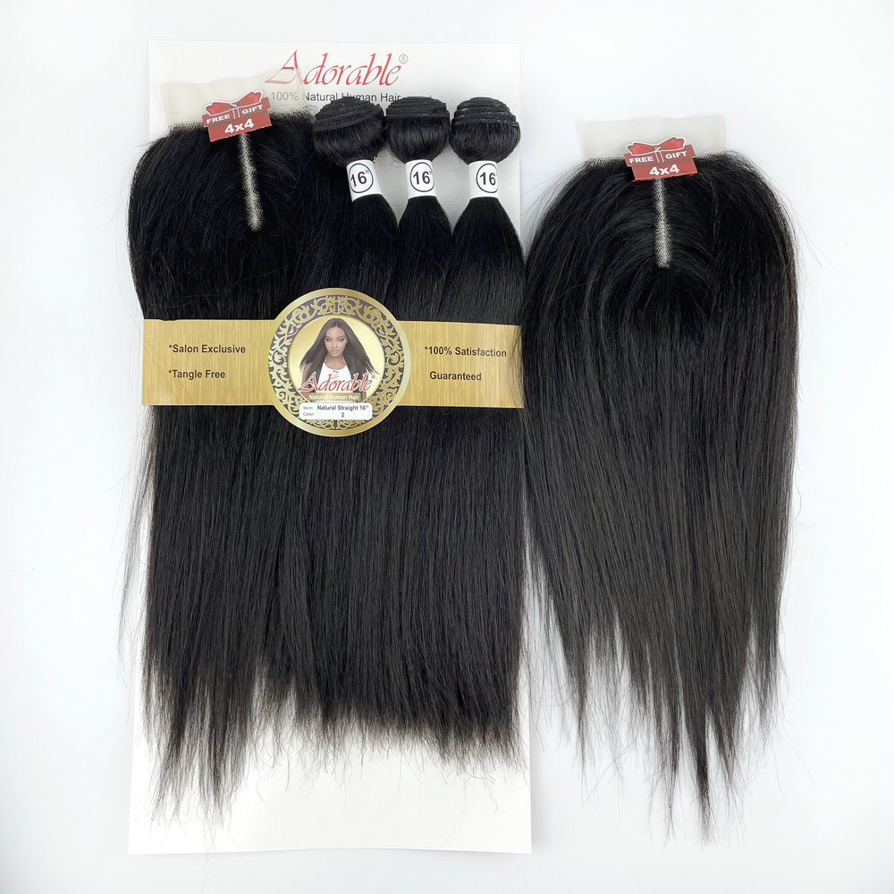 Natural straight 3+1