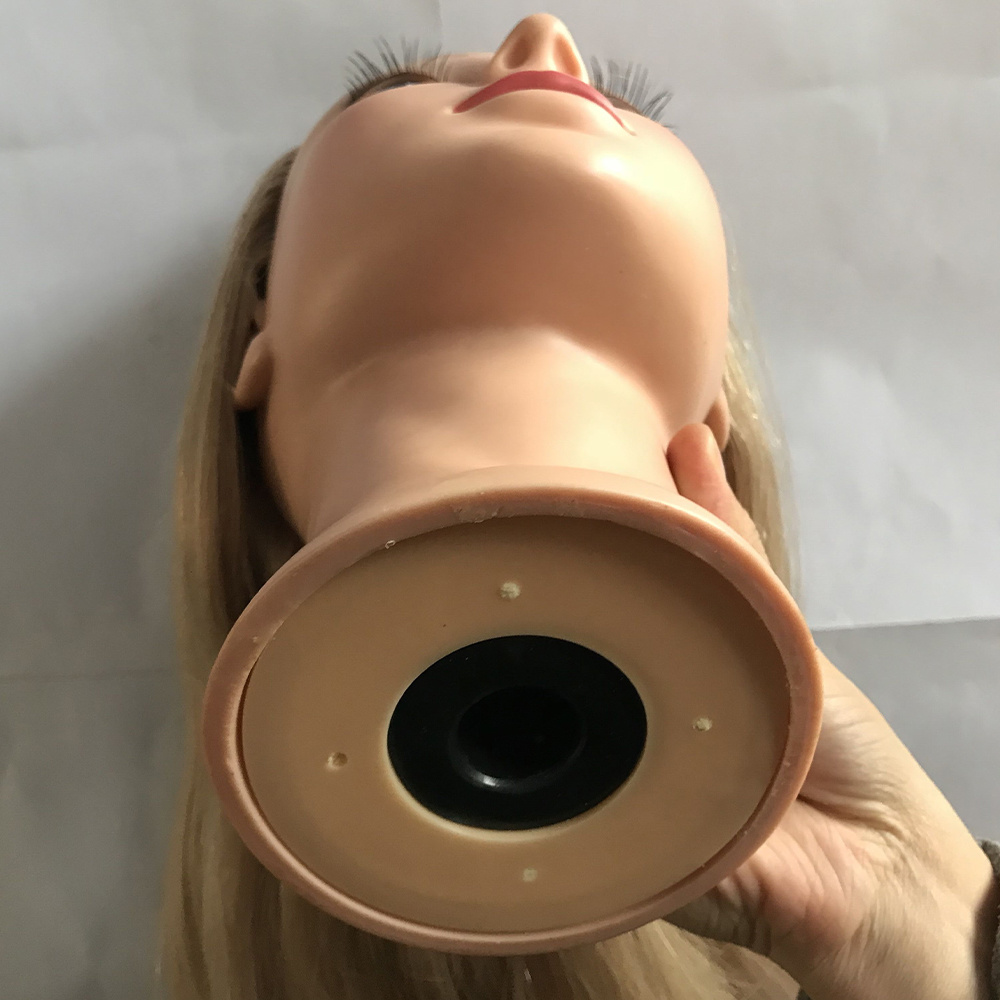 human hair traning head with eye lash 27#