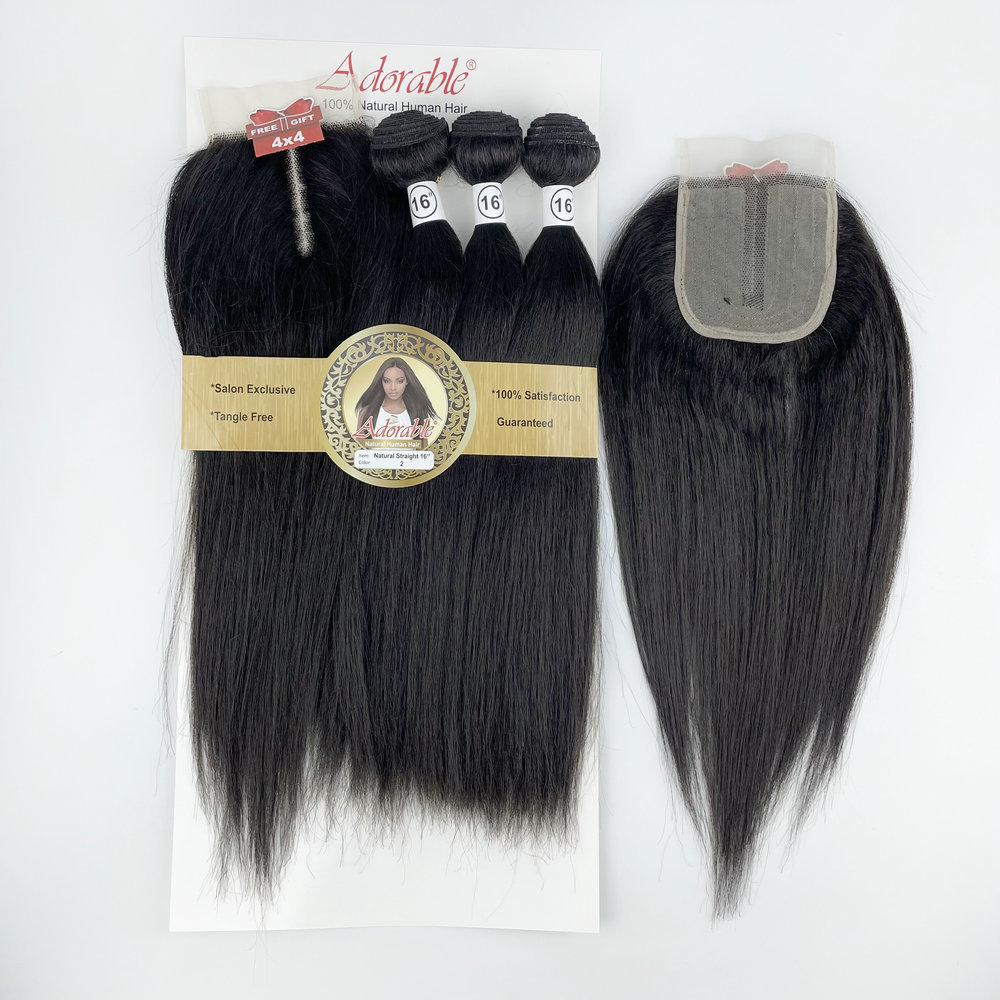 Natural straight 3+1