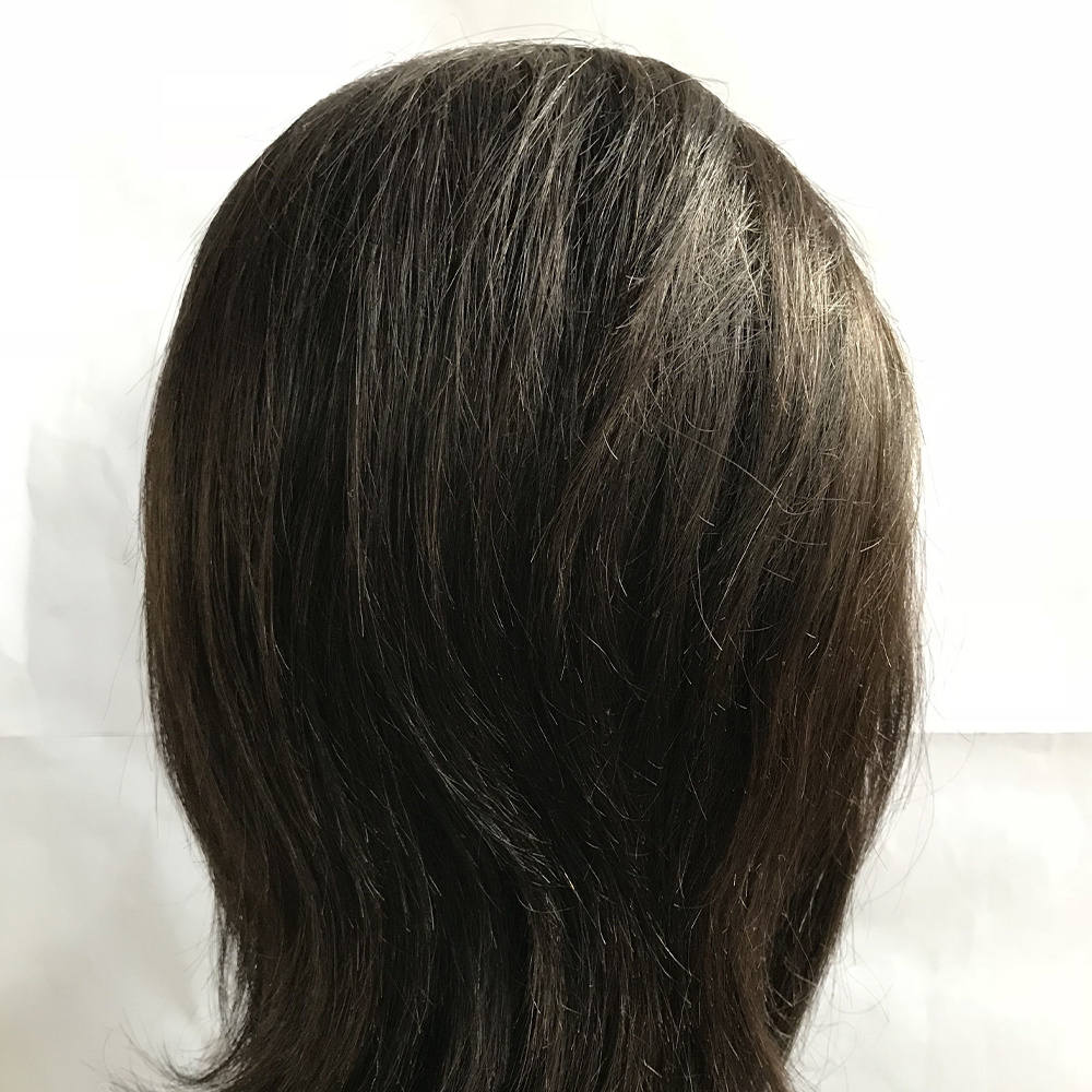 human hair traning head with beard