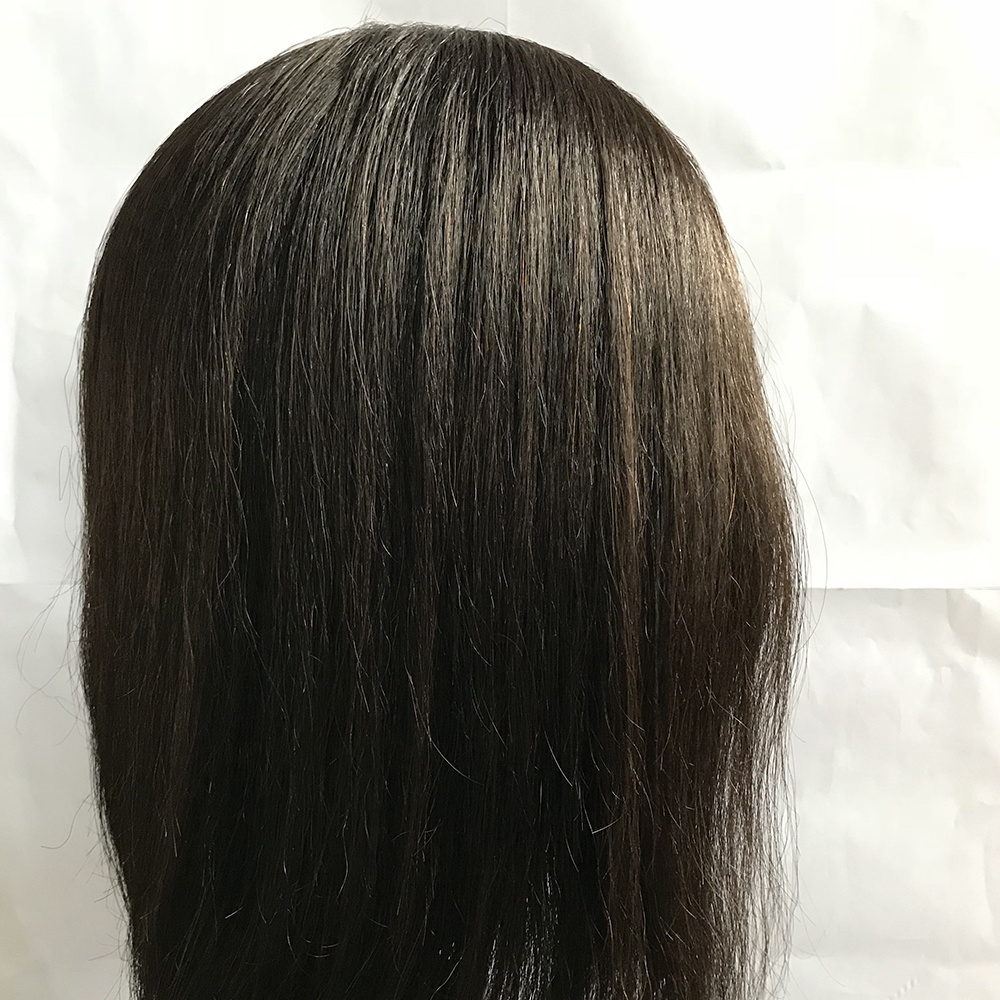 human hair traning head natural color
