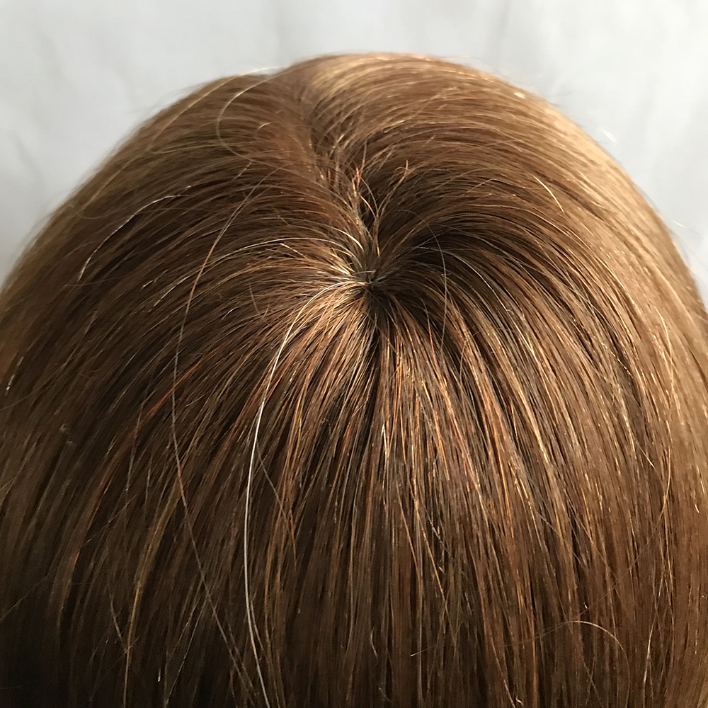 male human hair traning head 4#
