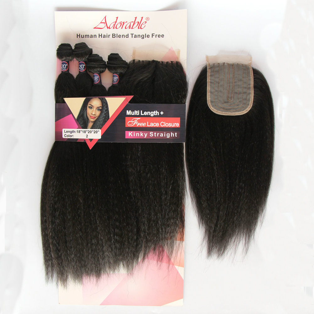 Kinky straight    4PCS