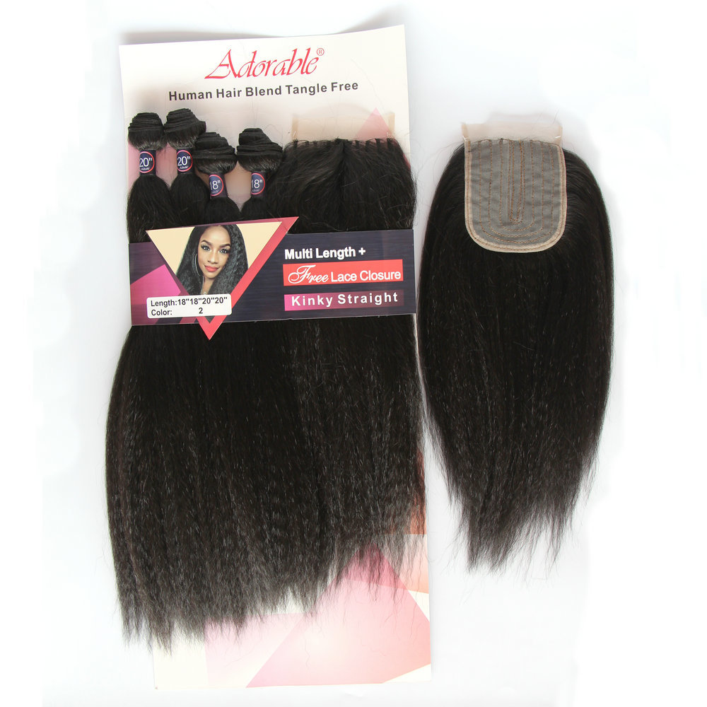 Kinky straight    4PCS