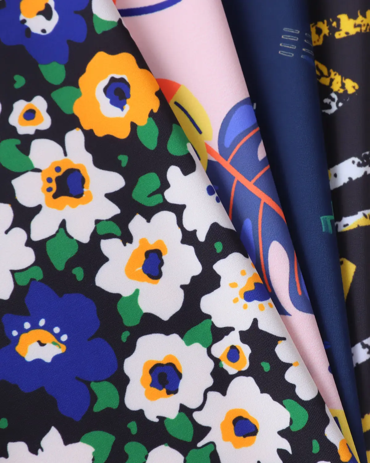 Polyester Spandex Printed Fabric