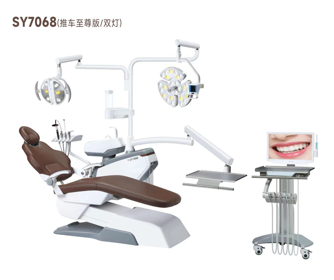 牙科综合治疗机SY7068（推车至尊版双灯）-规格,图片,属性-广州顺源医疗 