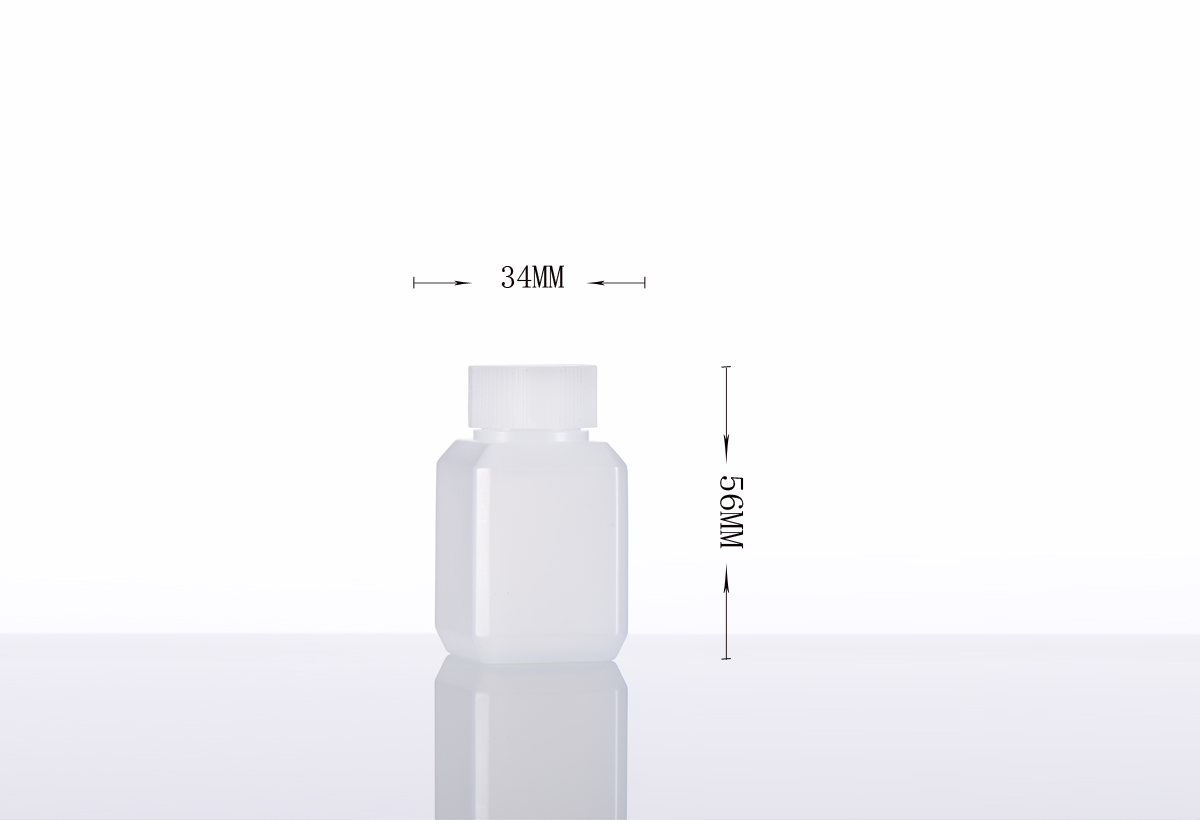 Square reagent bottle