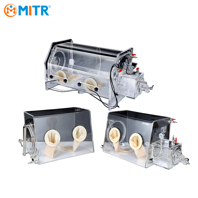 MITR Laboratory Transparent PMMA Acrylic Vacuum Glove Box Safe Operation Box