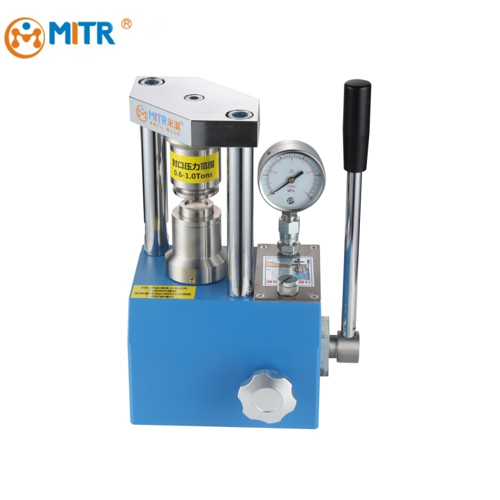 Manual Button Battery Crimper Machine