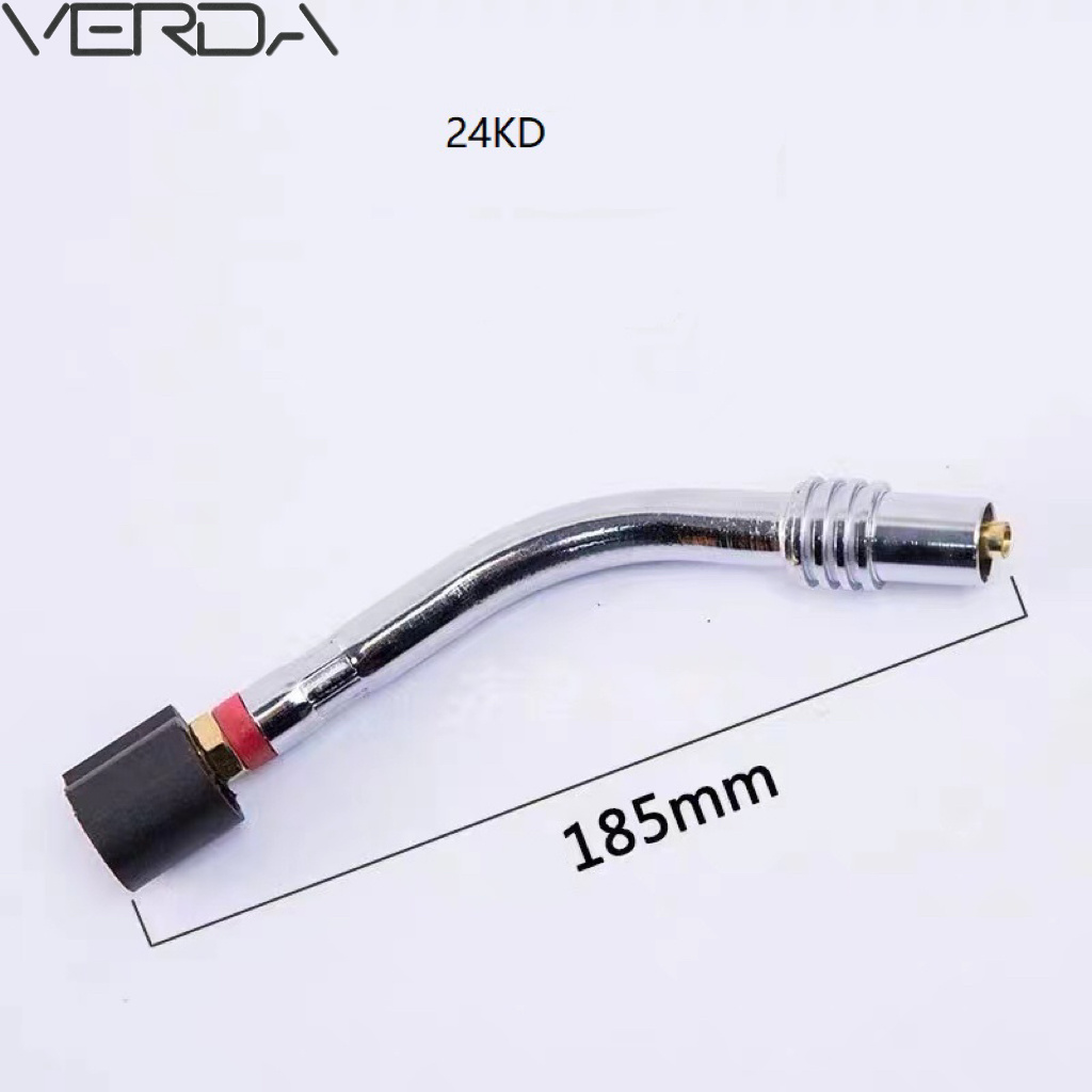 China Factory Wholesale 185mm Copper 24kd High Quality Swan Neck Bend Pipe For Welding Torch
