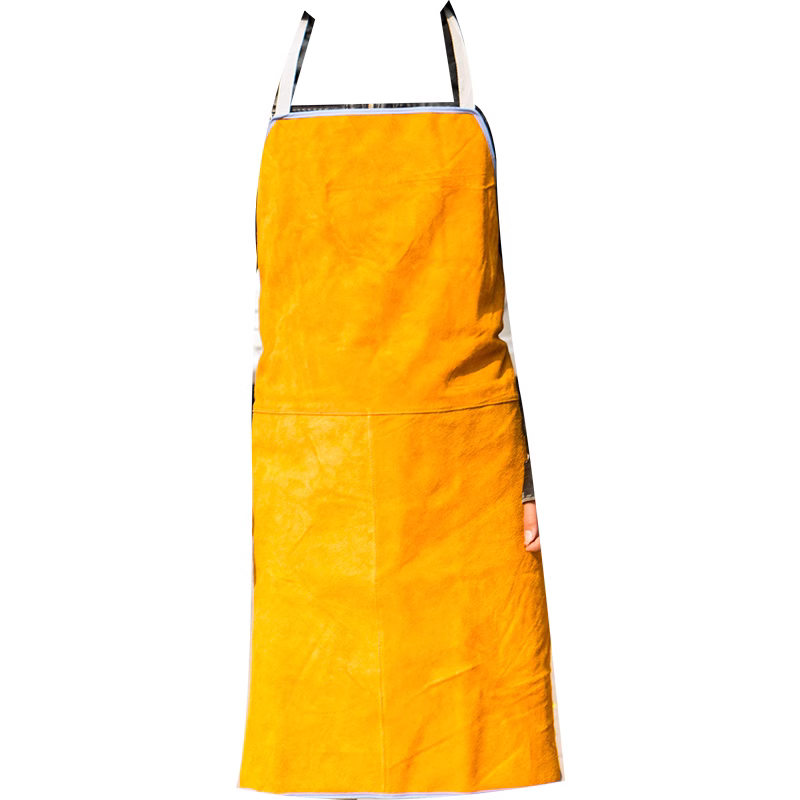 Cowhide whole leather welding apron, heat insulation, wear-resistant welding suit, cowhide